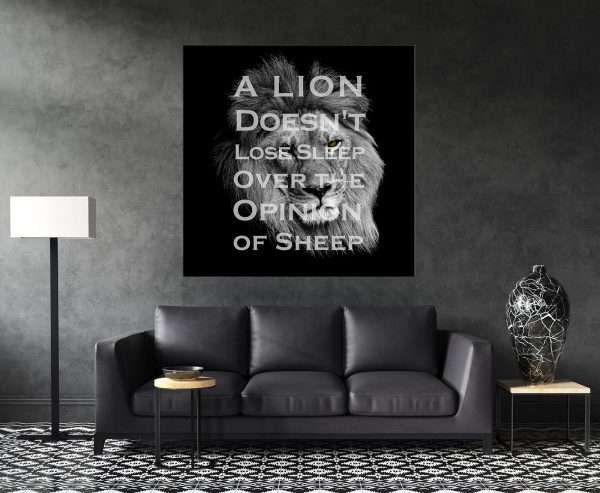 אריה לא נח סלון שחור