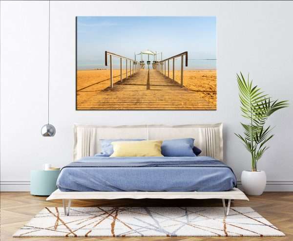 תמונת קנבס חוף ים המלח לעיצוב הבית