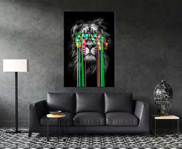 אריה משקפי הצבע סלון שחור