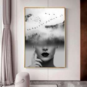 תמונת קנבס עם מסגרת צפה פרימיום דגים זהב אומנותיים מופשטים תמונה לבית תמונה לסלון 22