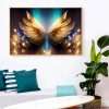 תמונת קנבס עם מסגרת צפה פרימיום כנפי ציפור אומנותי תמונה לסלון תמונה לעיצוב הבית