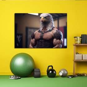 תמונת קנבס – הנשר החטוב, תמונה לחדר כושר , חדר ספורט לעיצוב העסק הבית והמשרד
