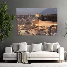 תמונת זכוכית - הכותל המערבי בירושלים תמונת זכוכית לעיצוב הבית תמונה למשרד תמונה לסלון
