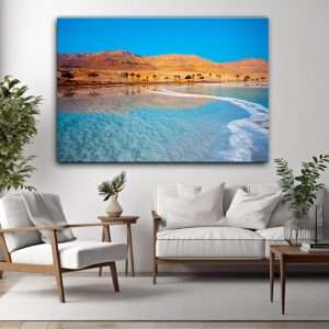 תמונת קנבס - חוף ים המלח תמונה לבית למשרד לסלון וכל פינה שתבחרו