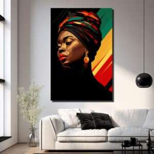 תמונת קנבס - אפריקאית בנשמה תמונה לסלון תמונה לחדר שינה תמונה למשרד