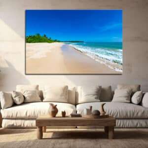 תמונת קנבס - חוף טרופי סרי לנקה תמונה לסלון תמונה לחדר שינה תמונה למשרד