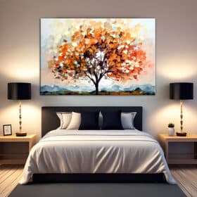 תמונת קנבס - עץ מריחה תמונה לסלון תמונה לחדר שינה תמונה למשרד